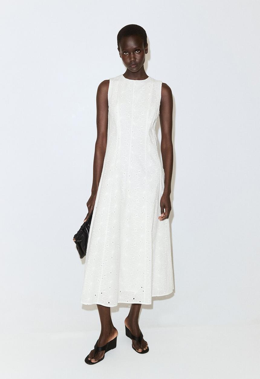 MANGO - Dress nola - white