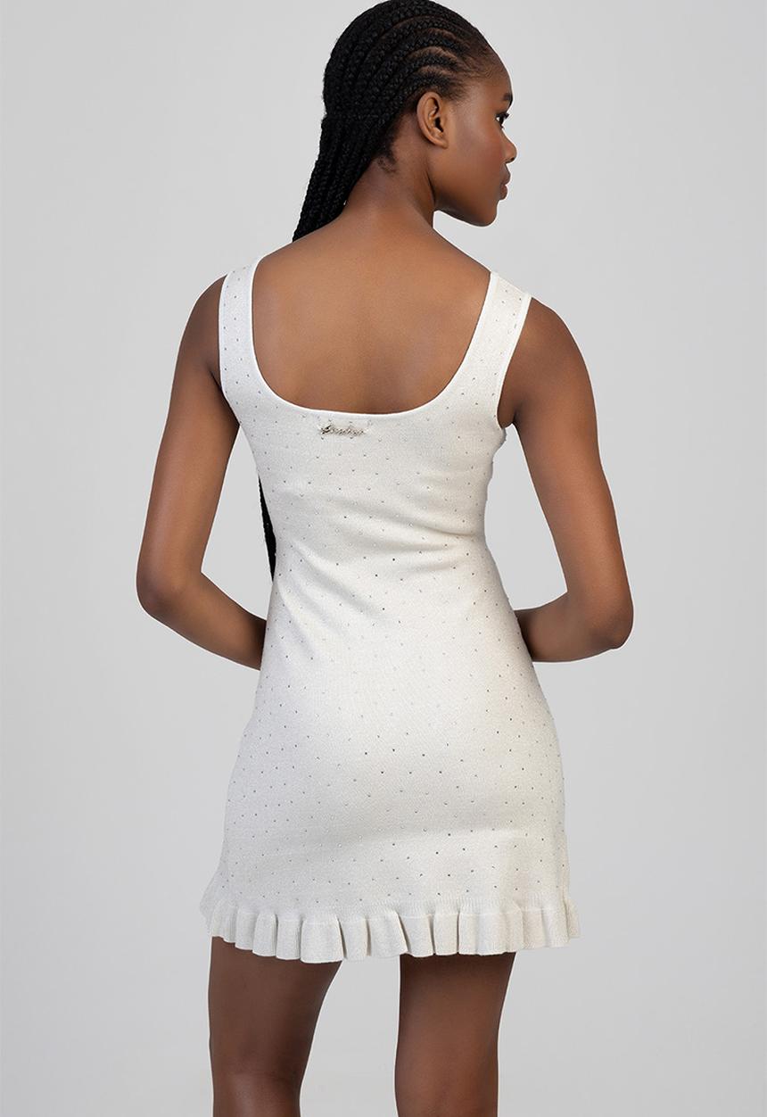 SISSY BOY - Heart Of Glass Mini Dress - Off White