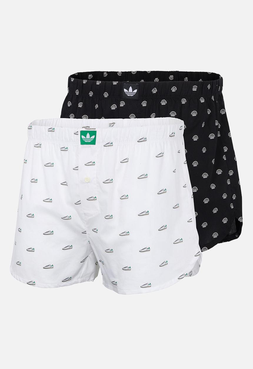 adidas Originals - Originals Core Cotton  2PK Icon Woven Boxer - SWaopSBaop