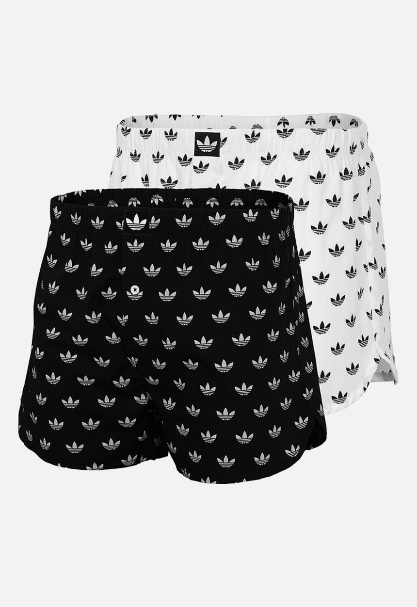 adidas Originals - Originals Core Cotton  2PK Icon Woven Boxer - TBaopWaop