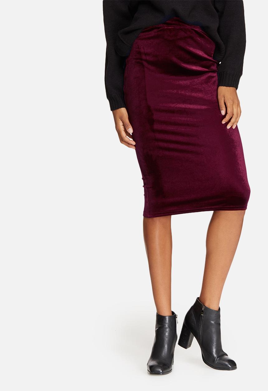 dailyfriday - Velvet pencil skirt