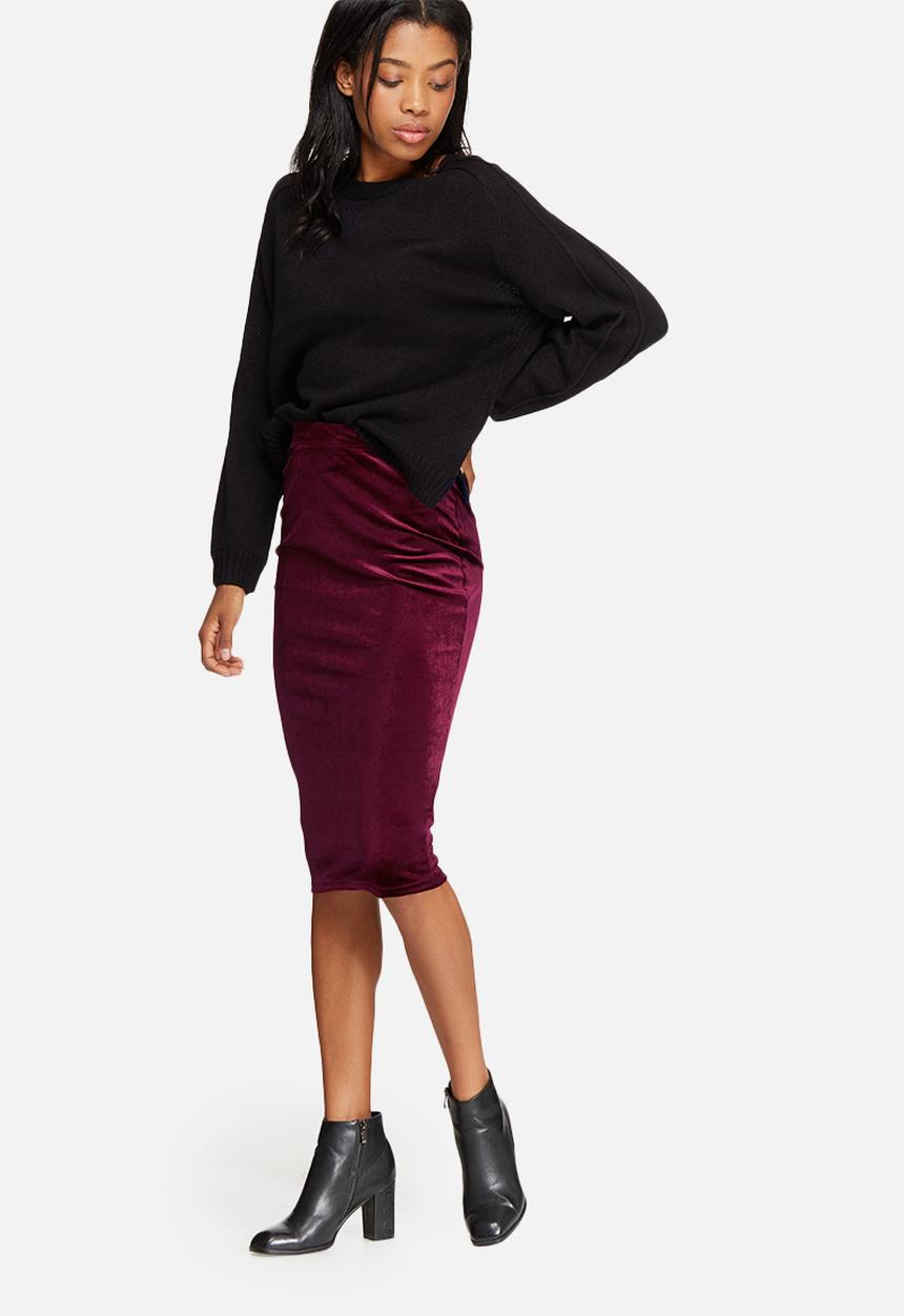 dailyfriday - Velvet pencil skirt
