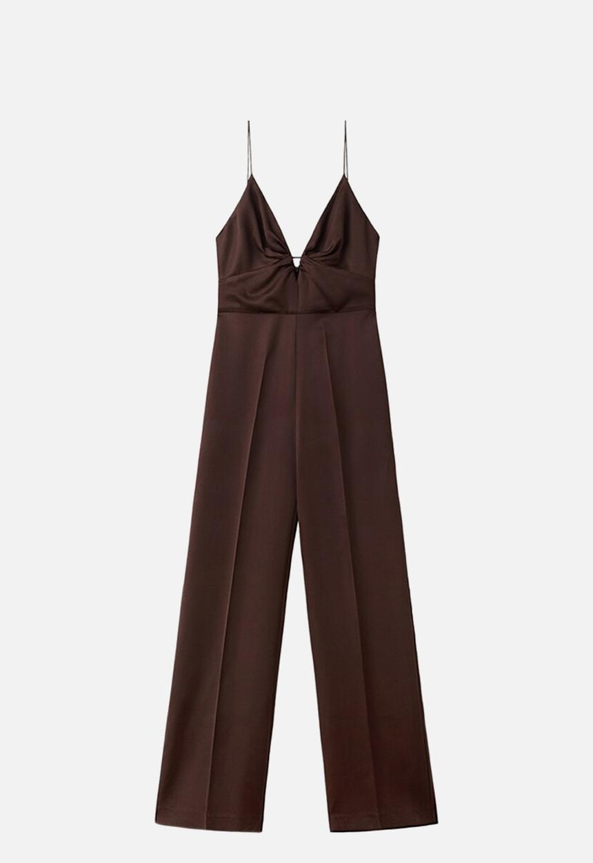 MANGO - Jumpsuit any - dark brown