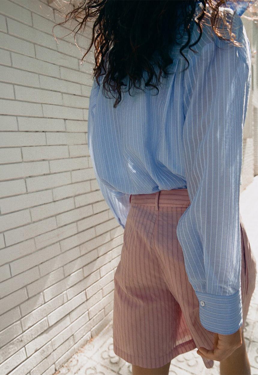 MANGO - Shirt belize - light/pastel blue