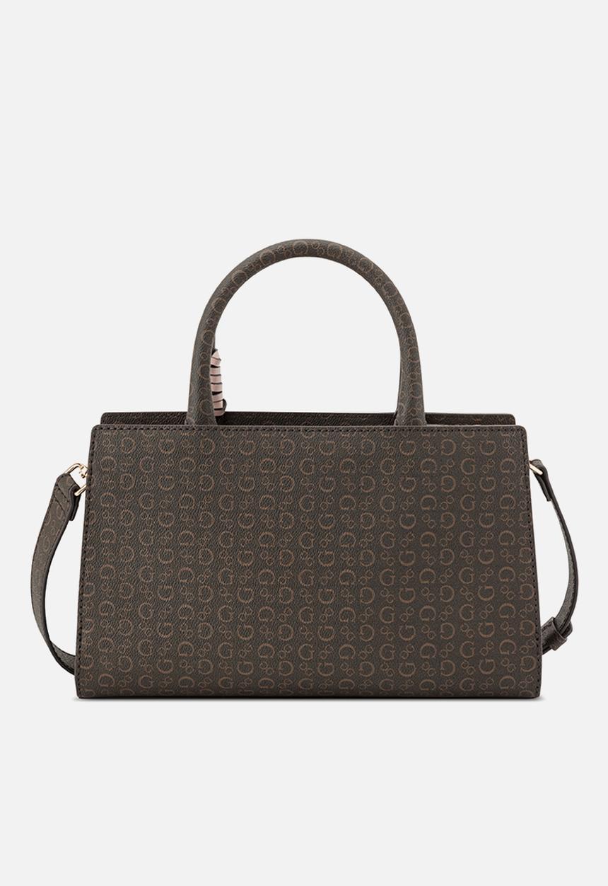GUESS - Katy Satchel Bag- Natural