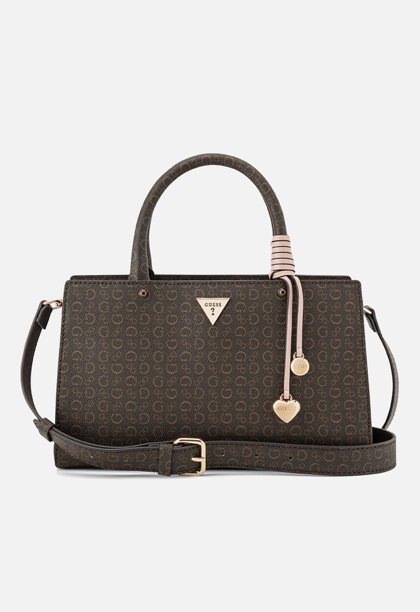 GUESS - Katy Satchel Bag- Natural