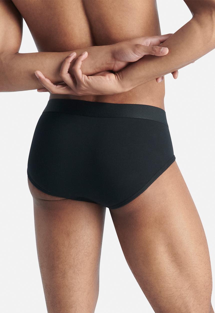 adidas Performance - 3 Stripes - Active Flex Cotton -2PK Low Rise Brief - Black&White