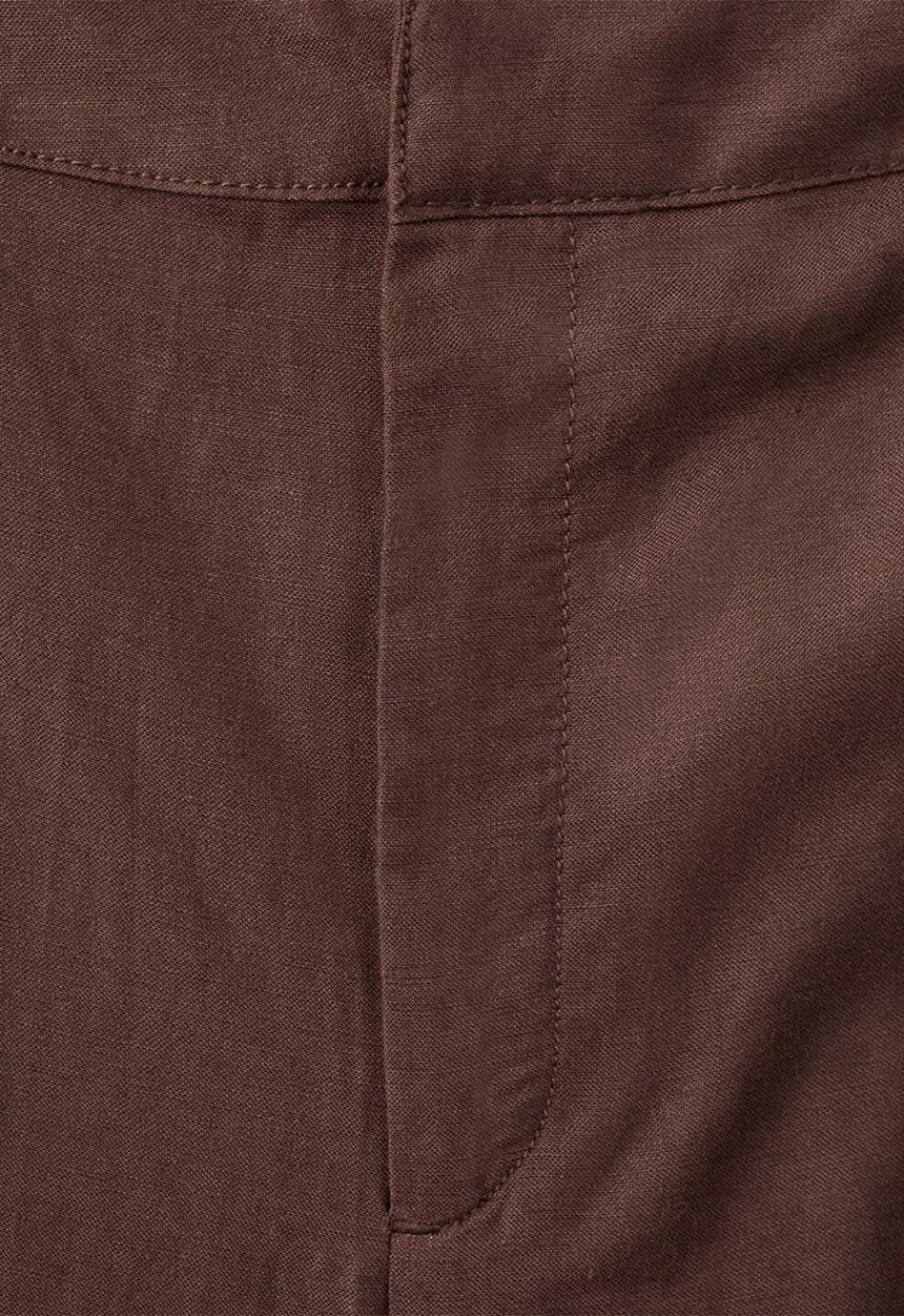 MANGO - Trousers barrie - dark brown