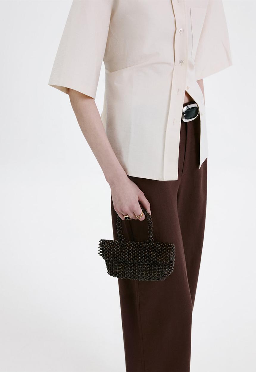 MANGO - Trousers barrie - dark brown