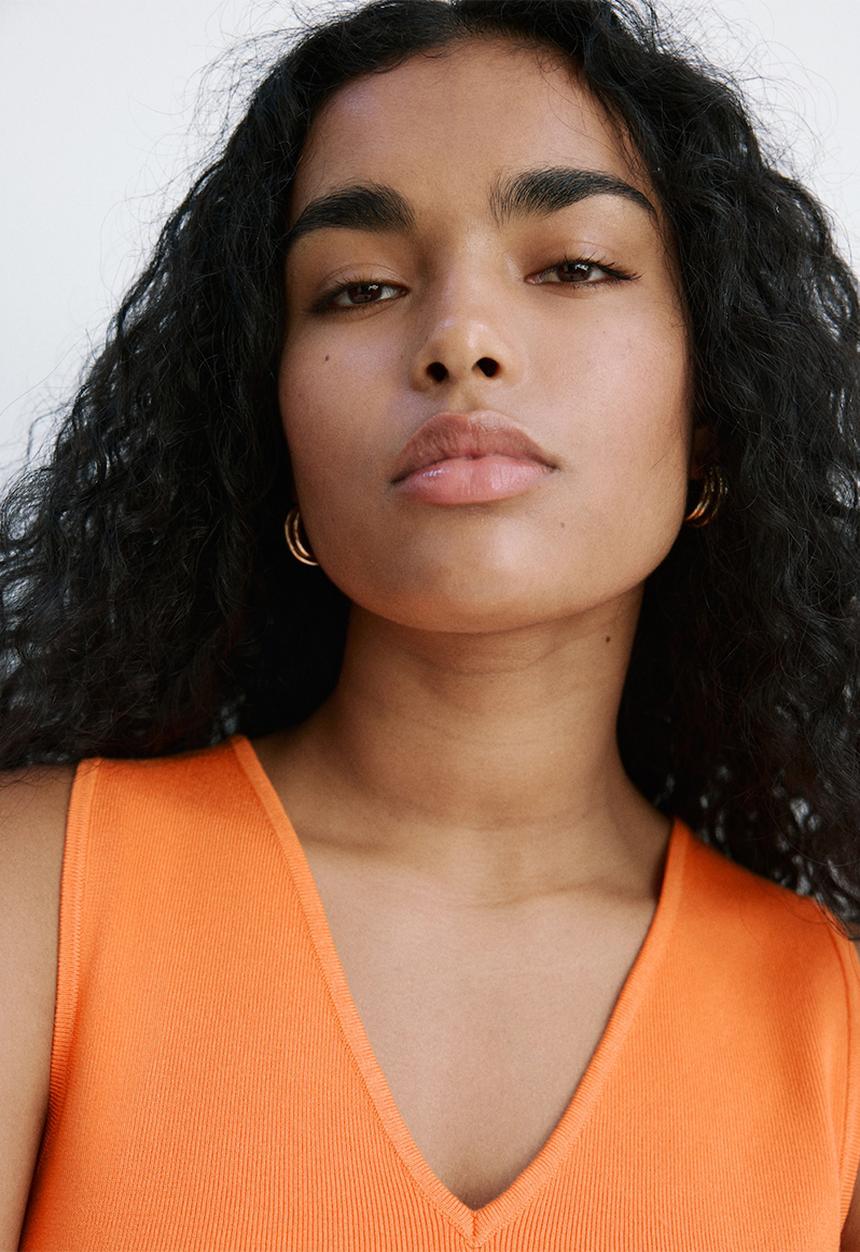 MANGO - Top beixamel - orange