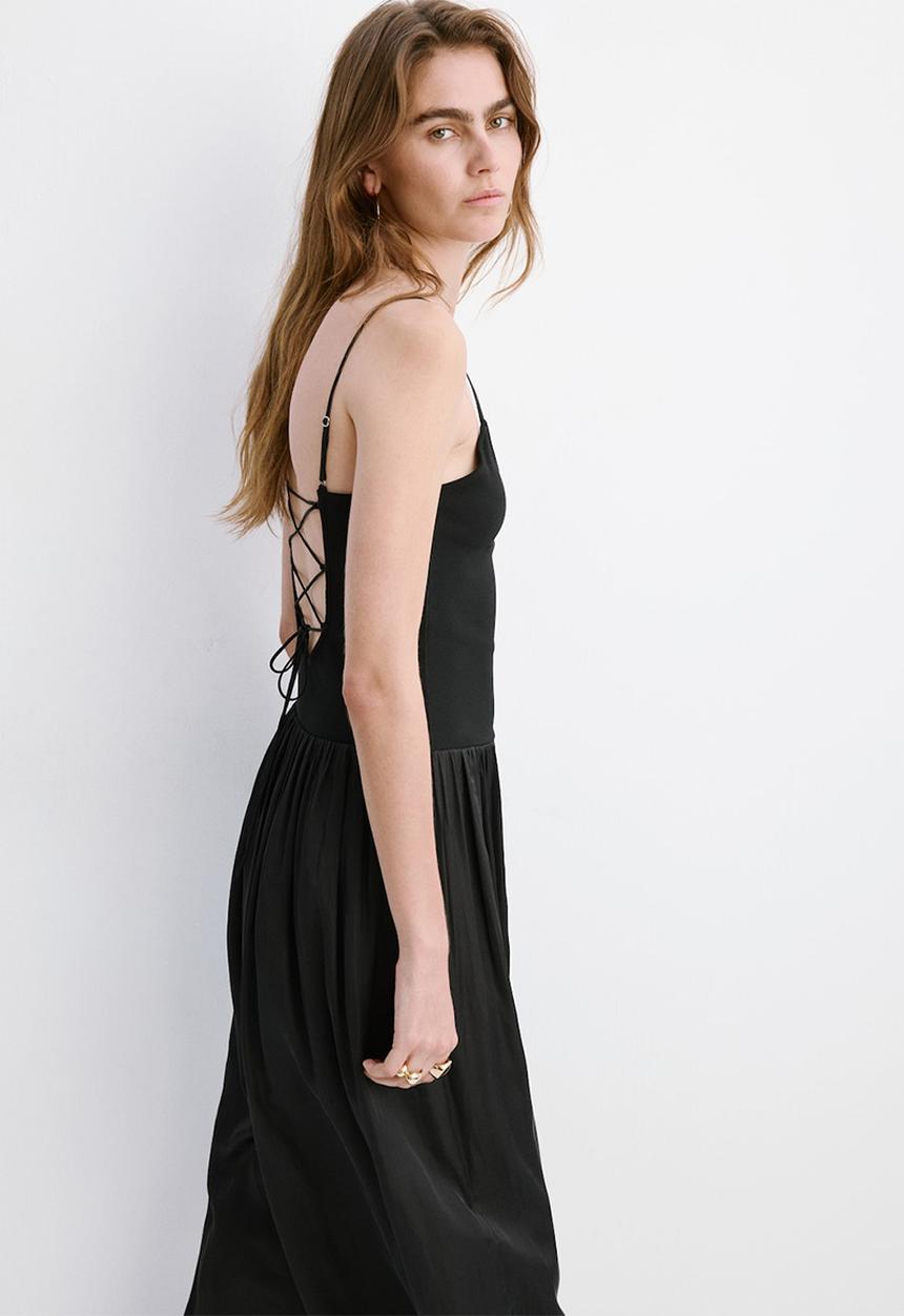 MANGO - Dress parroti - black