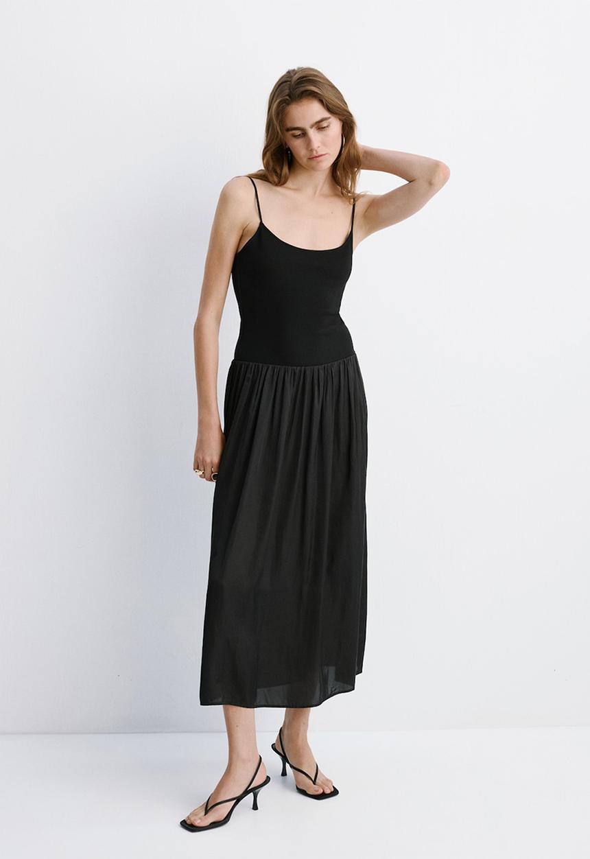 MANGO - Dress parroti - black