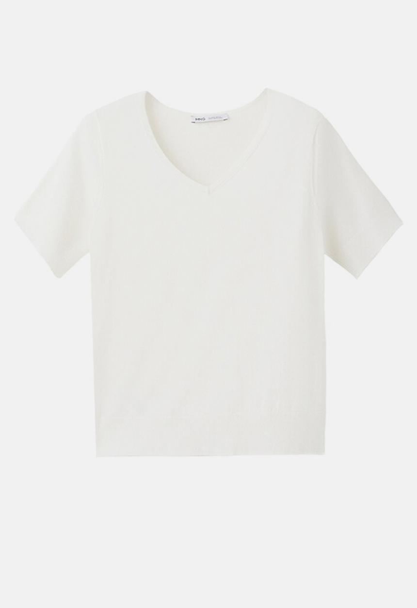 MANGO - Plus sweater escudell - white