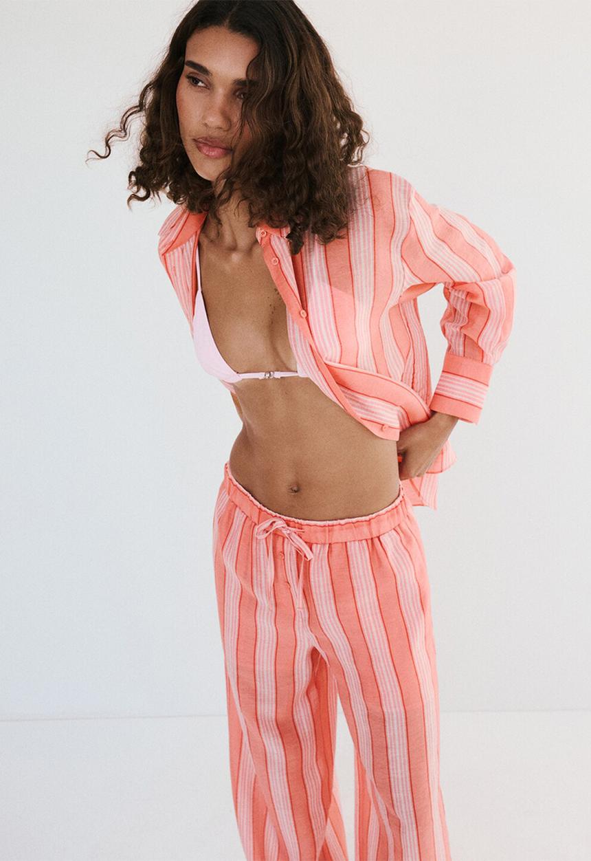 MANGO - Trousers clay - orange