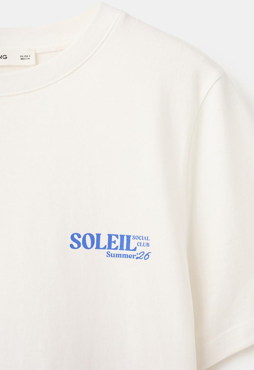 MANGO - T-shirt ilustra - white