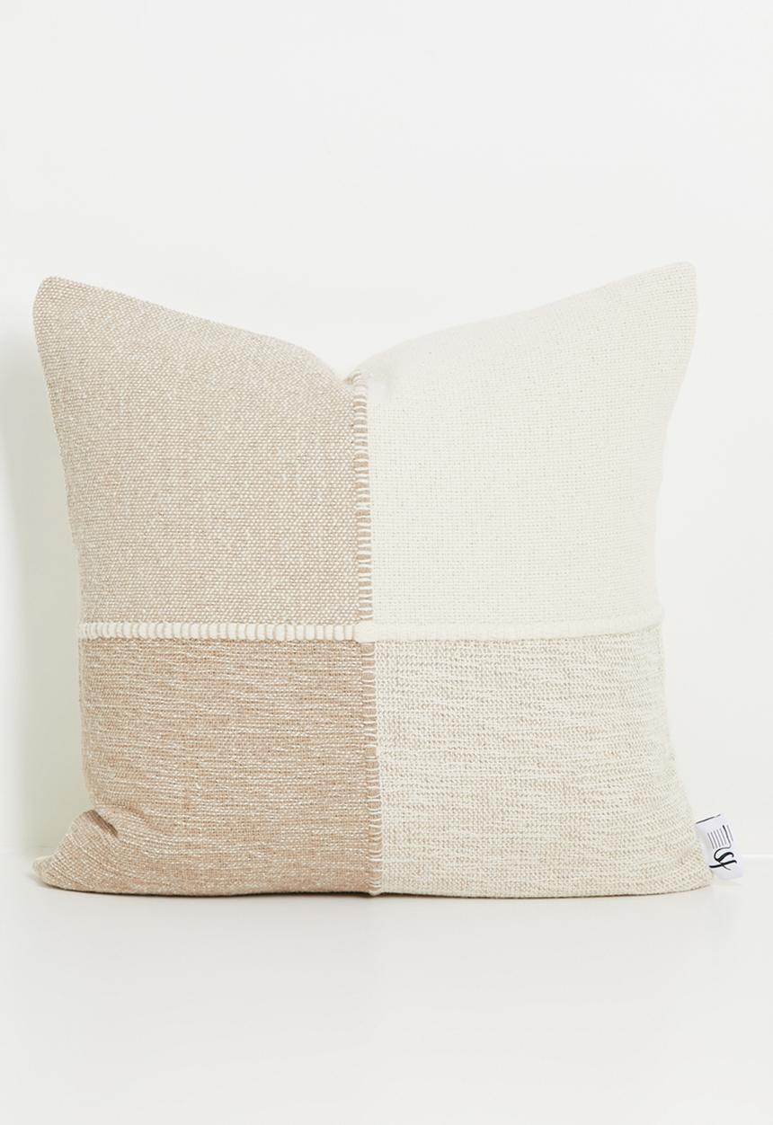 Sixth Floor - Woven Grid Cushion Cover - Natural