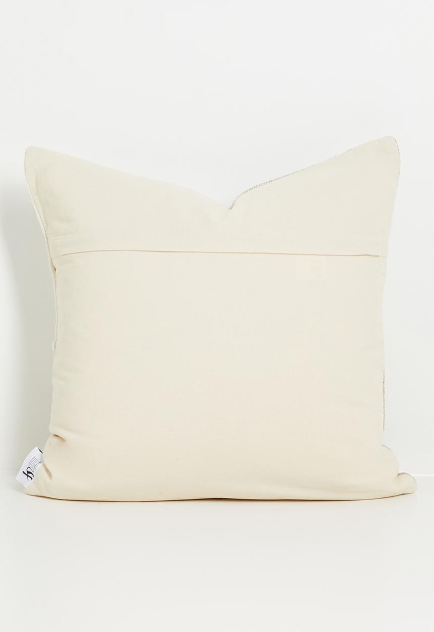 Sixth Floor - Woven Grid Cushion Cover - Natural