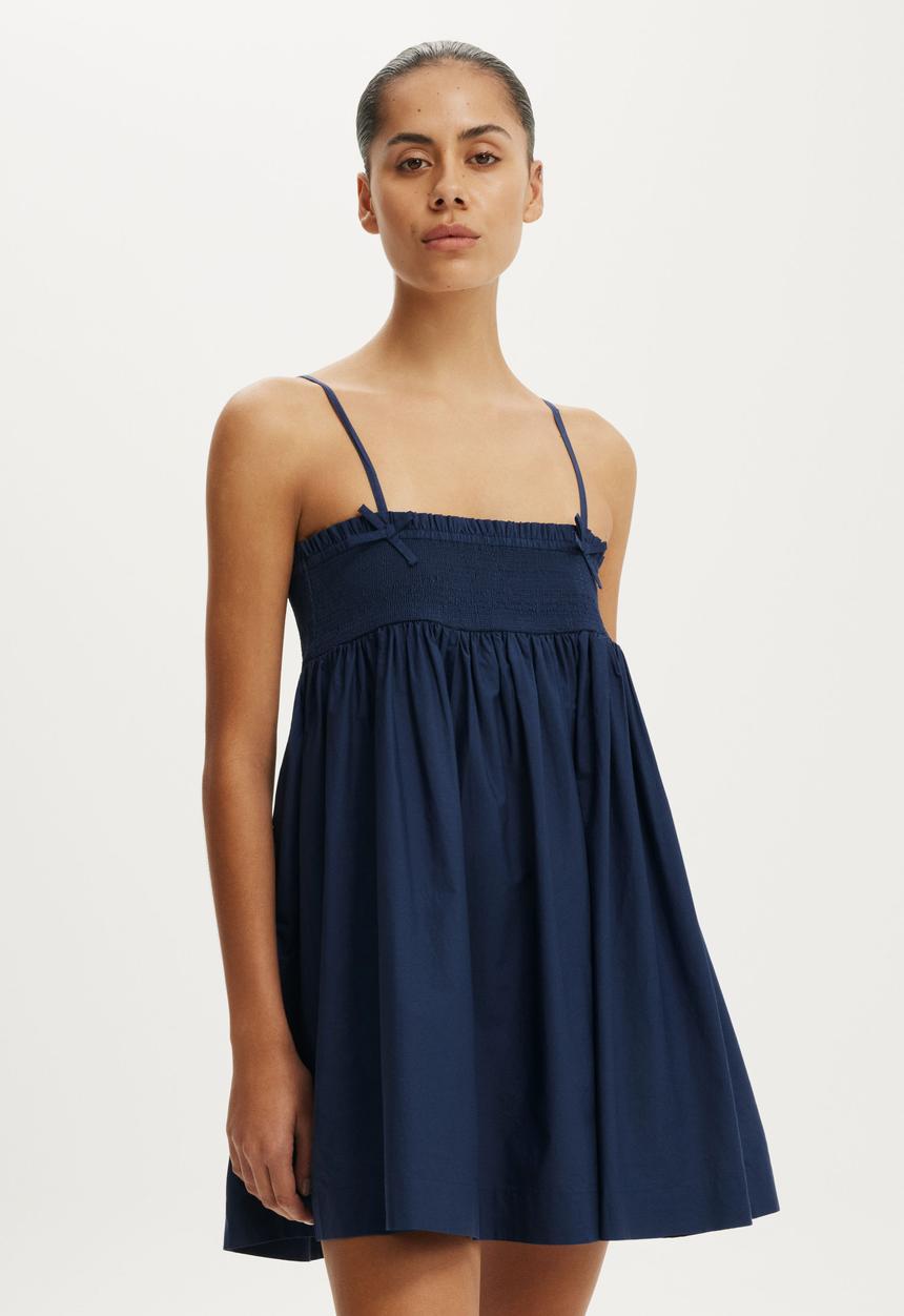 Cotton On - Eliza Babydoll Dress - Shadow Navy