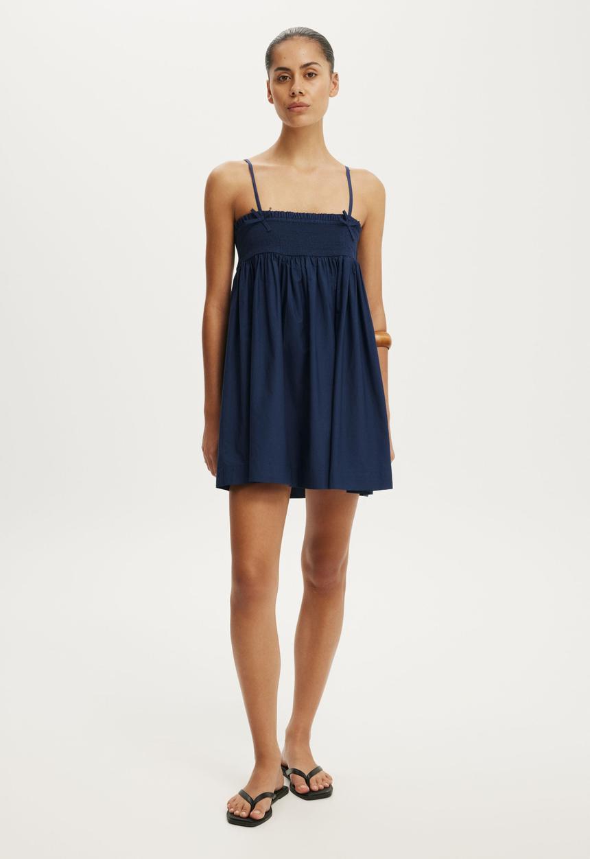 Cotton On - Eliza Babydoll Dress - Shadow Navy