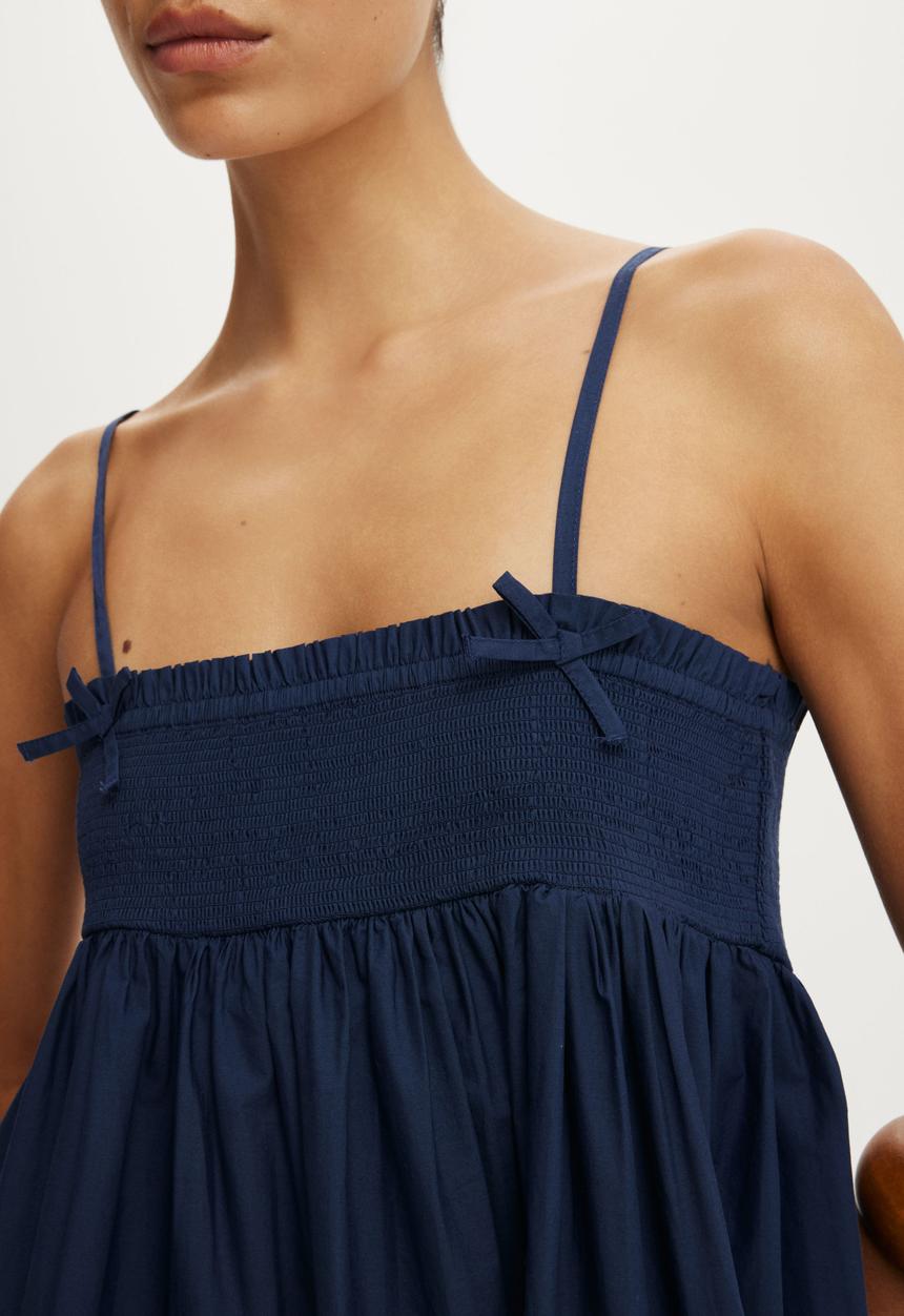 Cotton On - Eliza Babydoll Dress - Shadow Navy