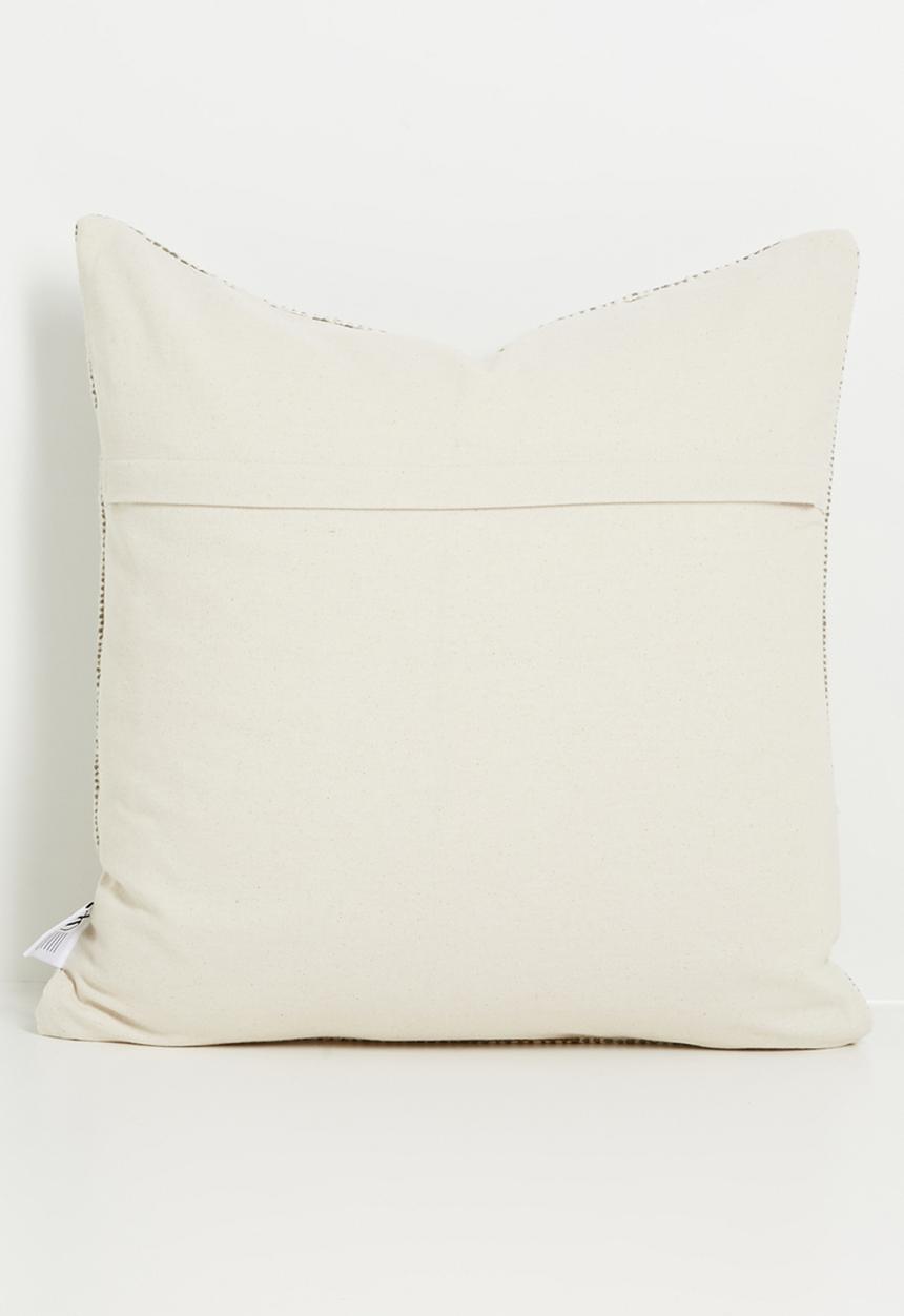 Sixth Floor - Cotton Woven Wool Blend Striped Cushion Cover - Mustard