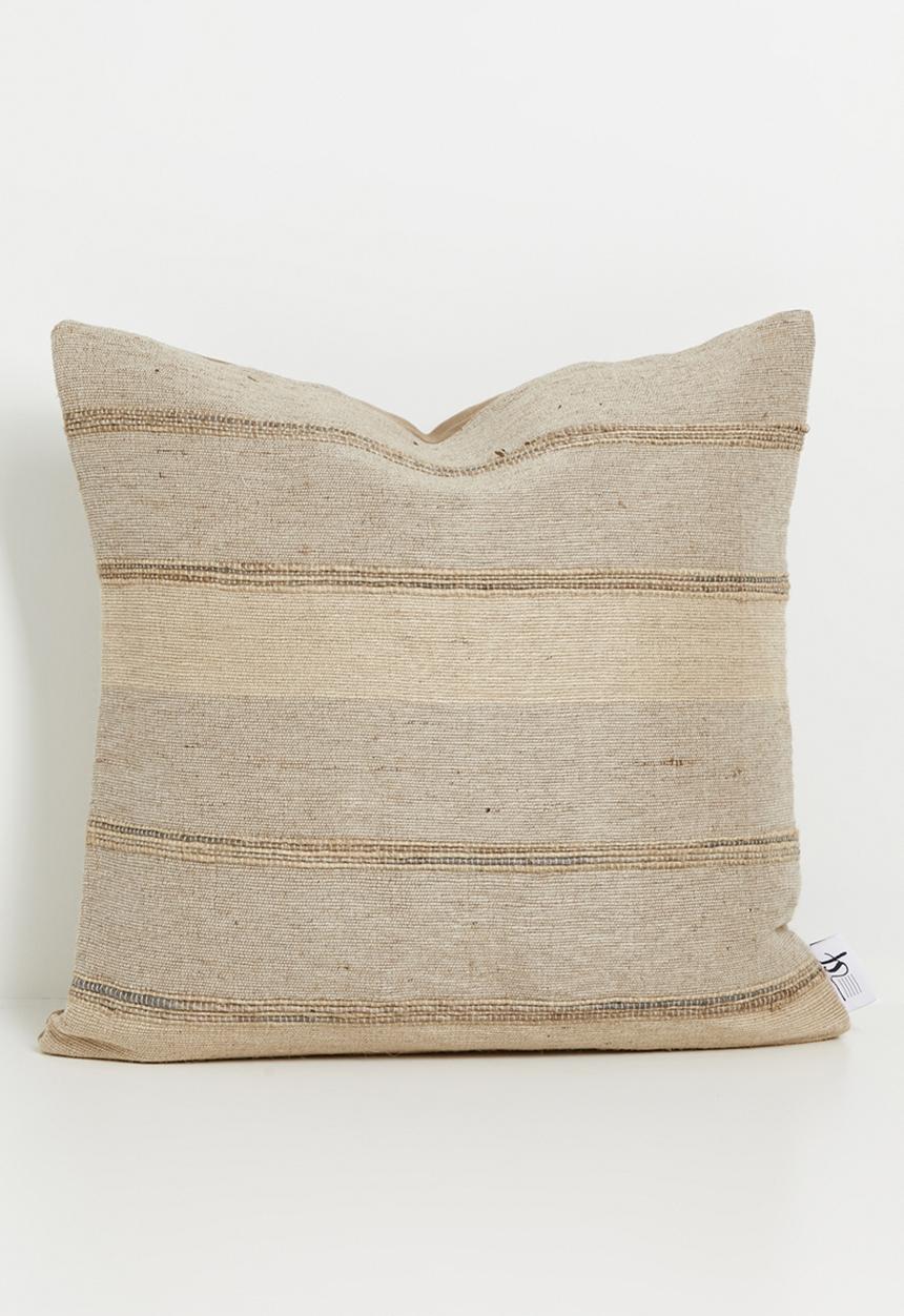Sixth Floor - Len Jute  & Cotton cushion Cover - Natural
