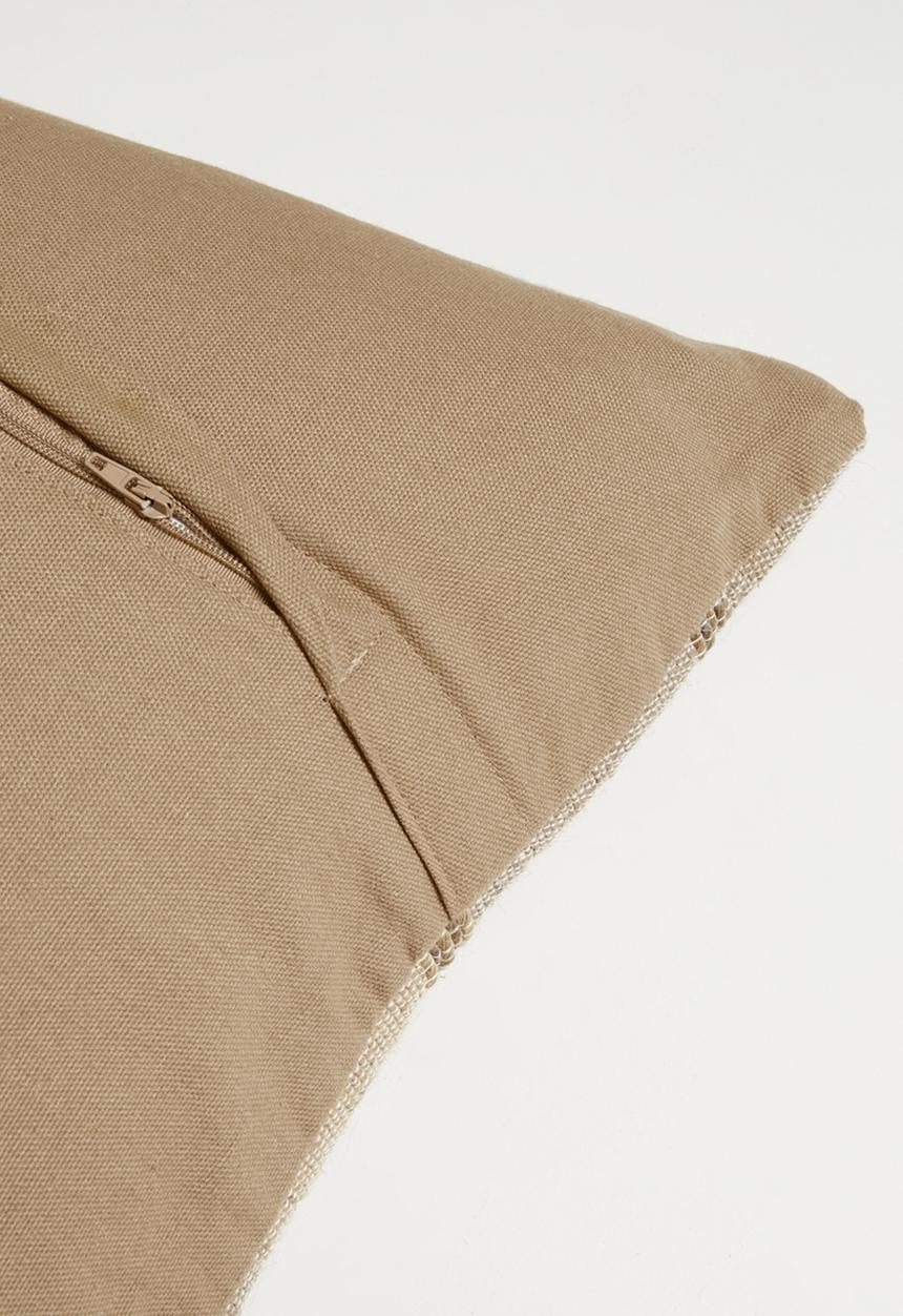 Sixth Floor - Len Jute  & Cotton cushion Cover - Natural