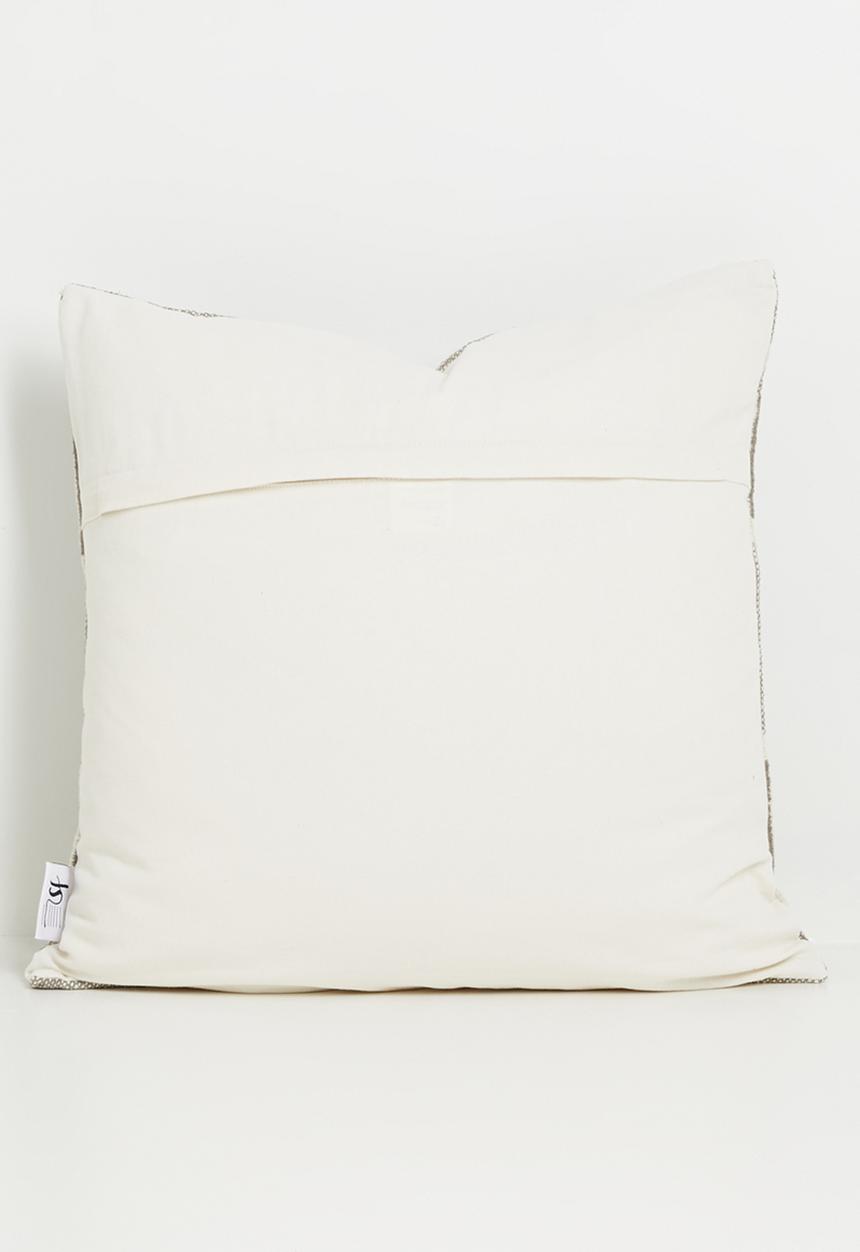 Sixth Floor - Riley Stripe Cotton Woven Cushion Cover - Natural