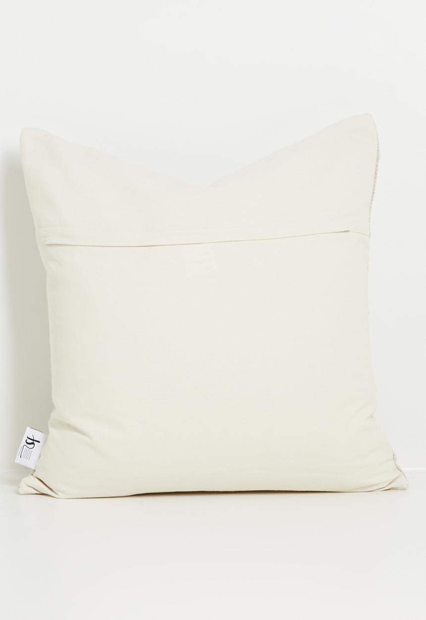 Sixth Floor - Jordan Stripe Cotton Woven Cushion Cover - Neutral