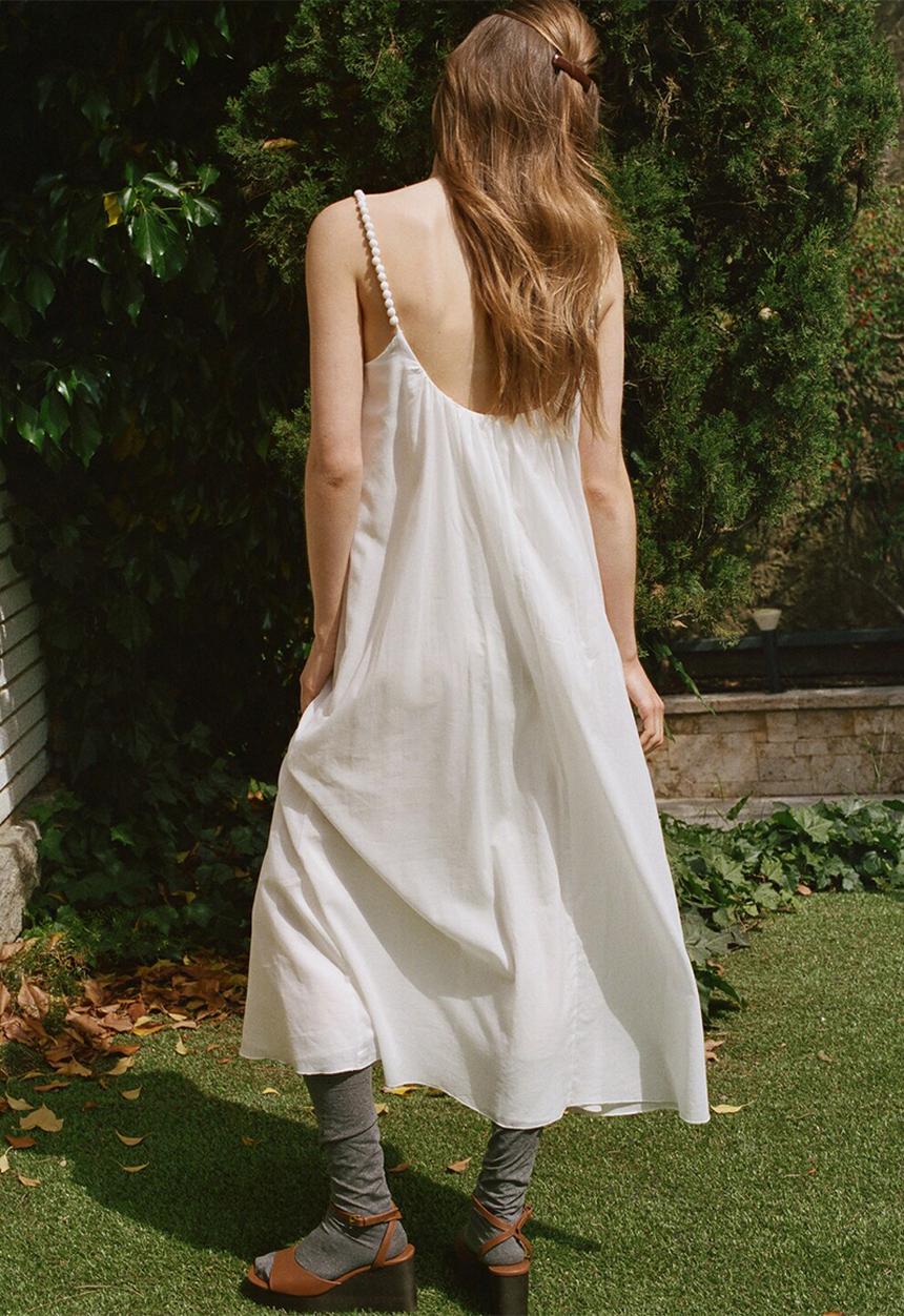 MANGO - Dress bolas - white