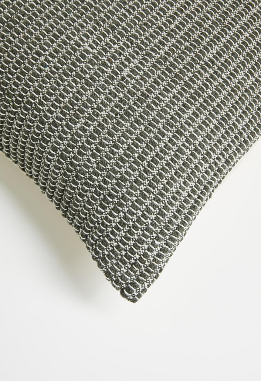 Sixth Floor - Woven Cushion Cover - Moss & Natural