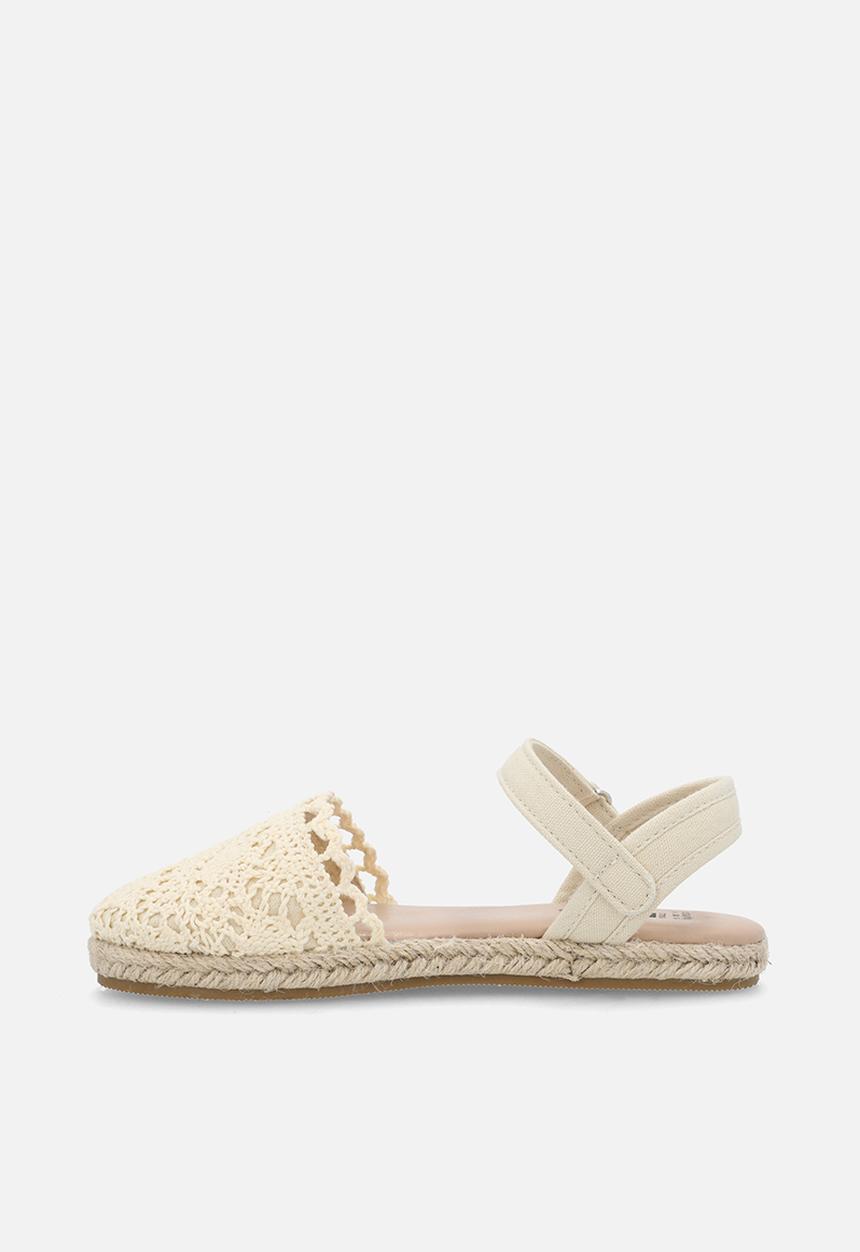 Cotton On - Isla Strappy Sandal - Vanilla/Crochet