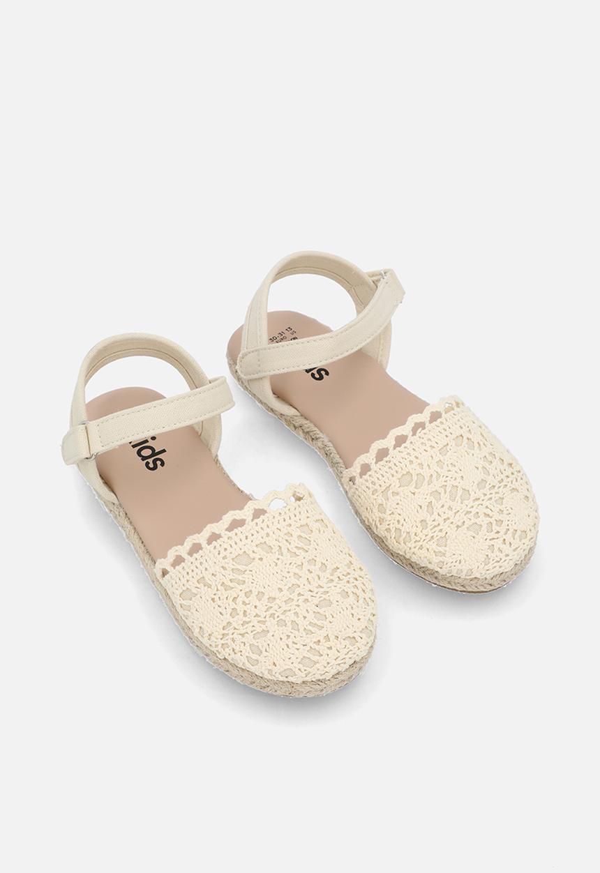 Cotton On - Isla Strappy Sandal - Vanilla/Crochet
