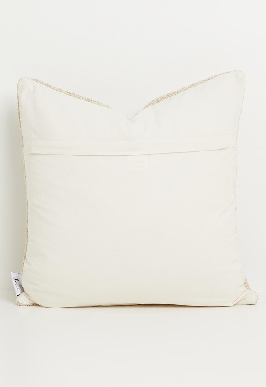 Sixth Floor - Tay Stripe Cotton Woven Cushion Cover - Taupe