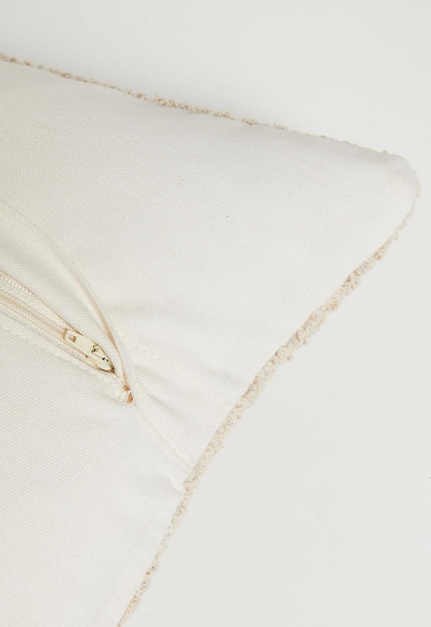 Sixth Floor - Tay Stripe Cotton Woven Cushion Cover - Taupe