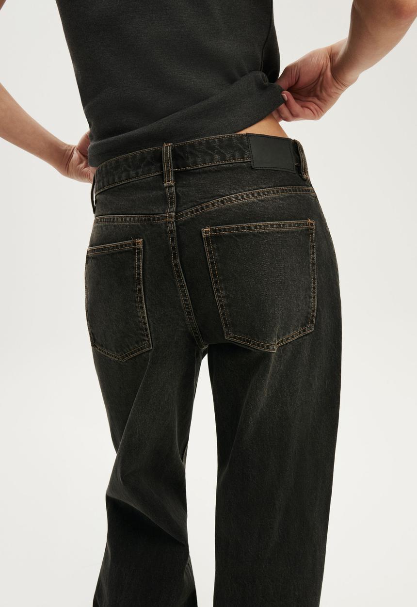 Cotton On - 91 Straight Jean - Undone Black