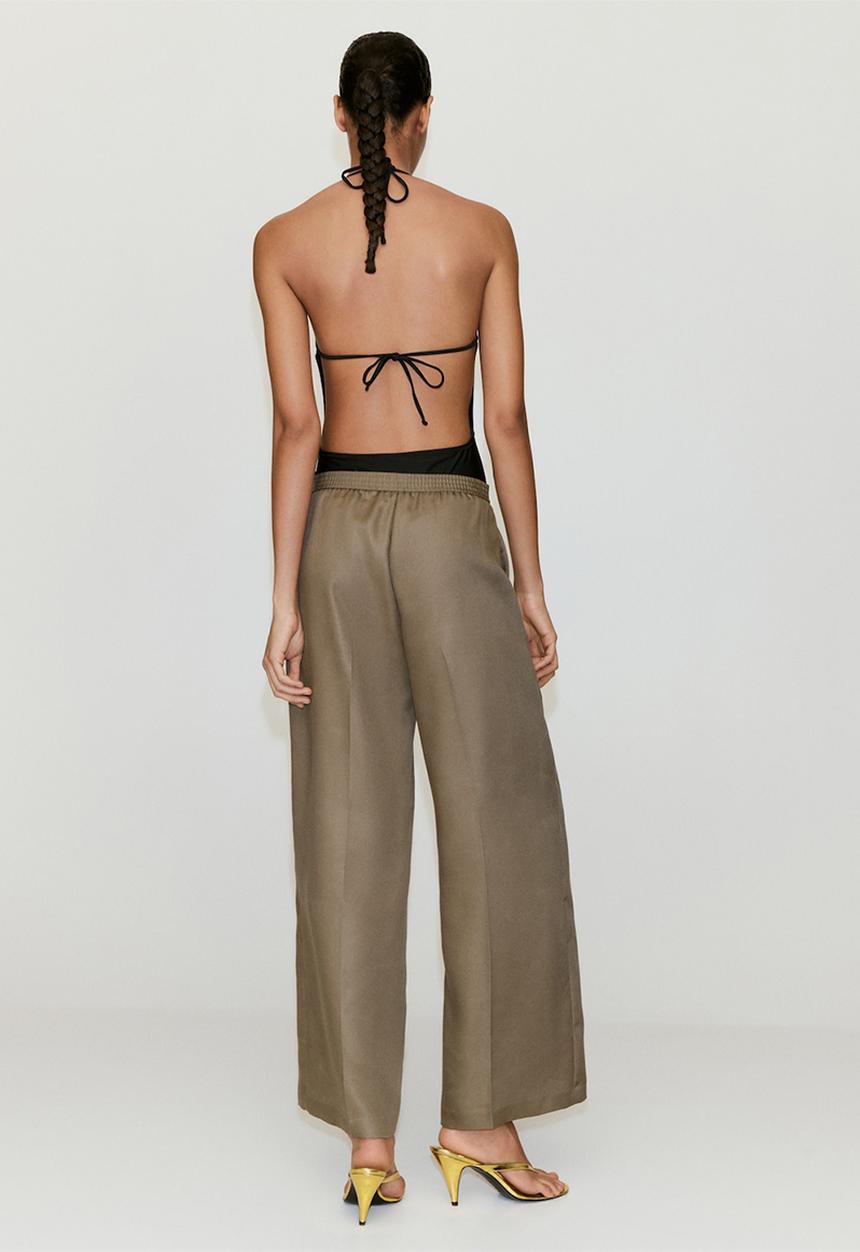 MANGO - Trousers fluid - medium beige