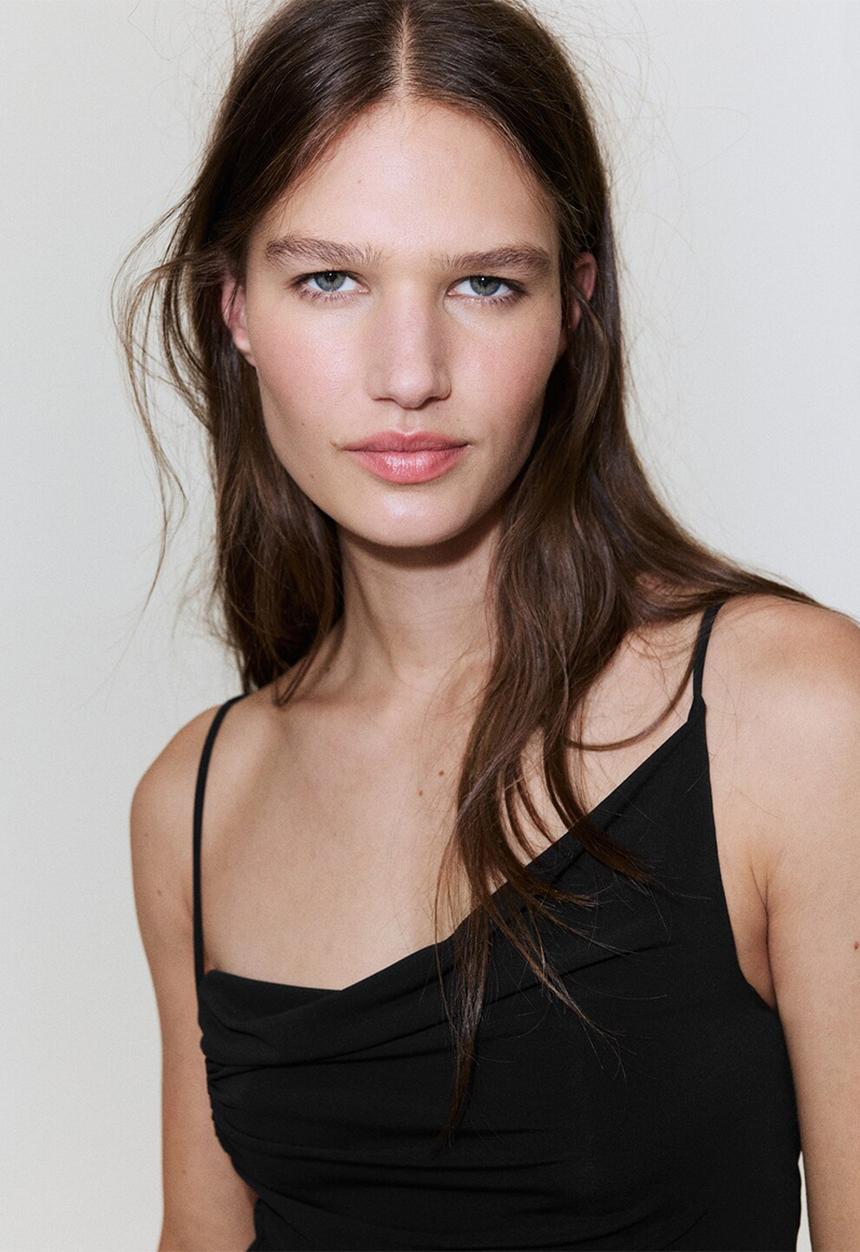 MANGO - Dress rasa - black