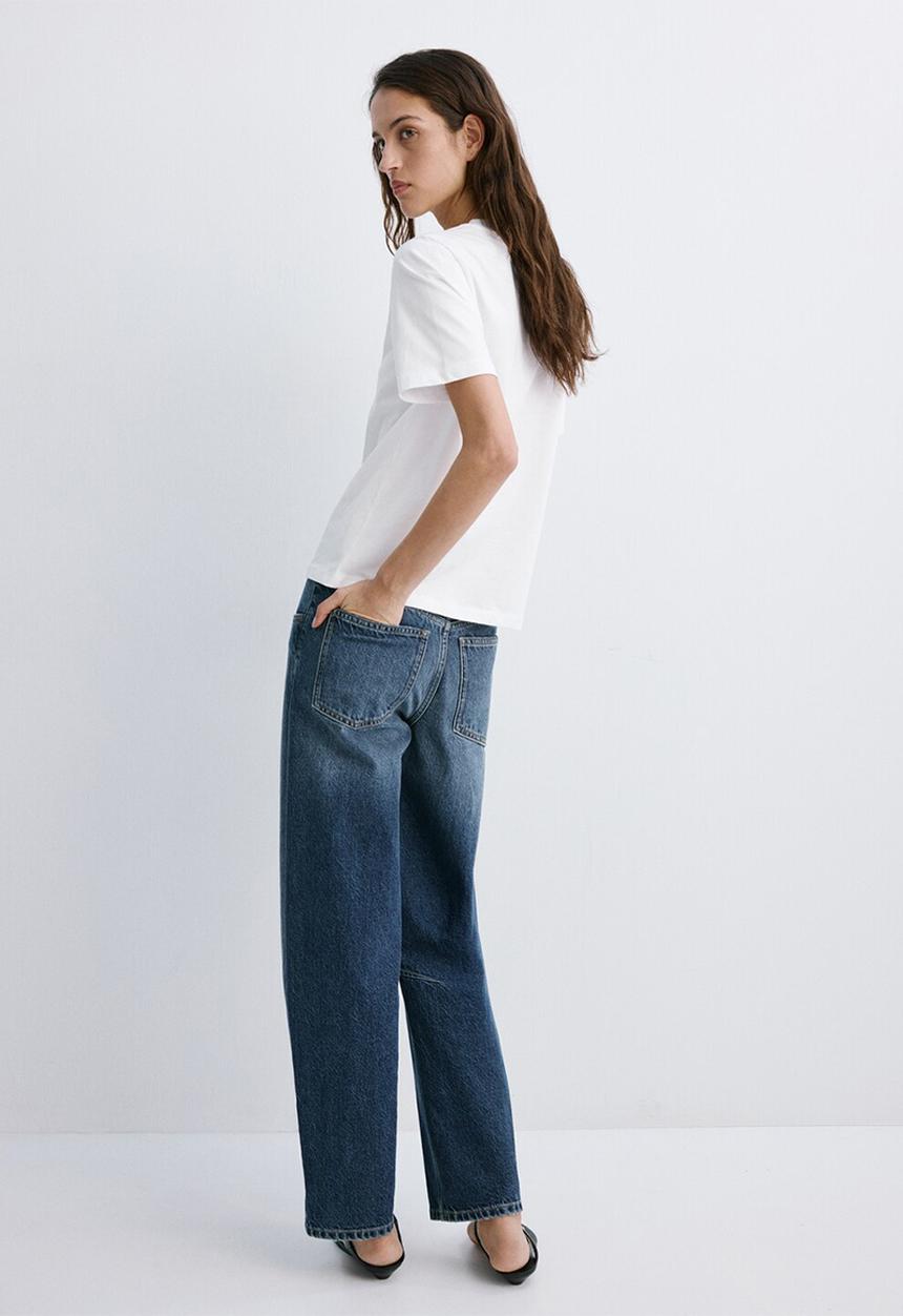 MANGO - T-shirt coffee - white