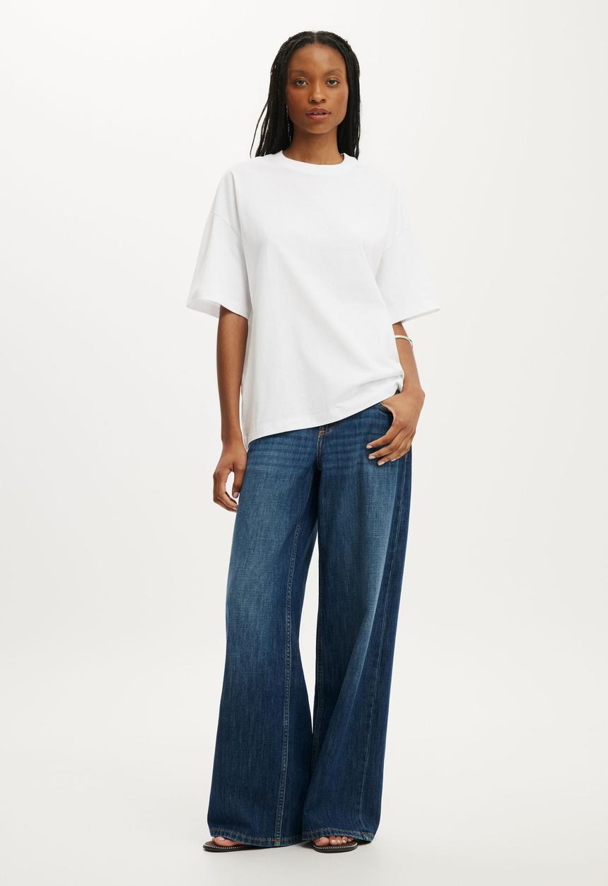 Cotton On - Boxy Short Sleeve Tee - White