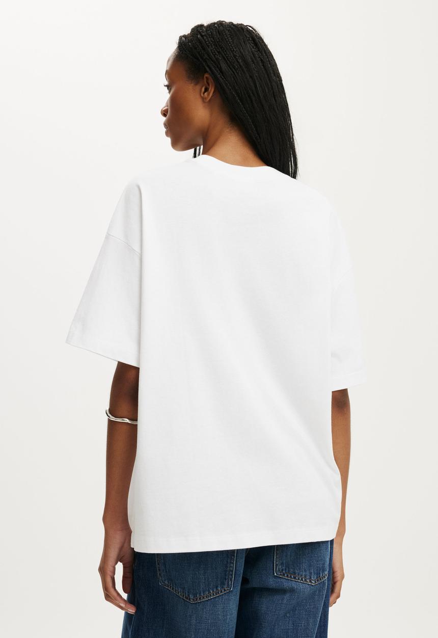 Cotton On - Boxy Short Sleeve Tee - White