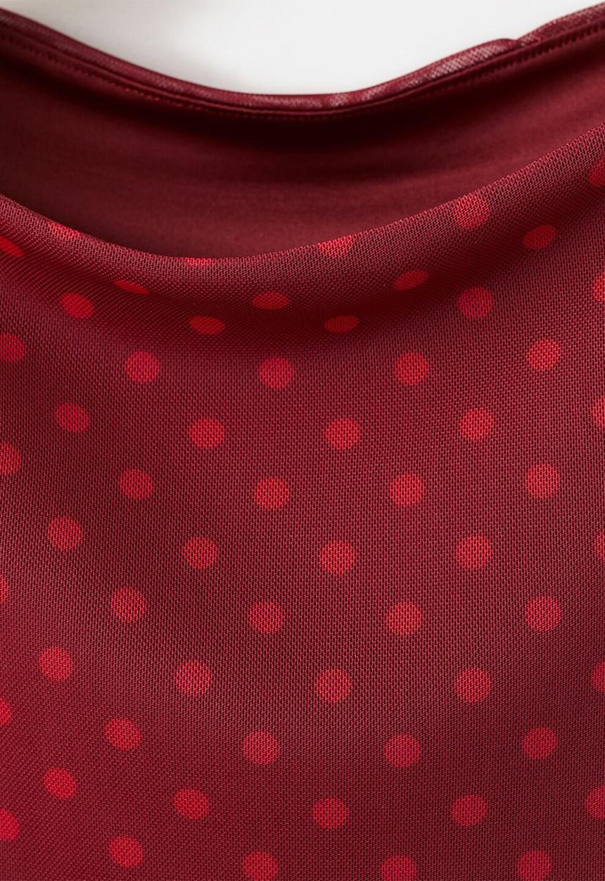 MANGO - Top yoli - red