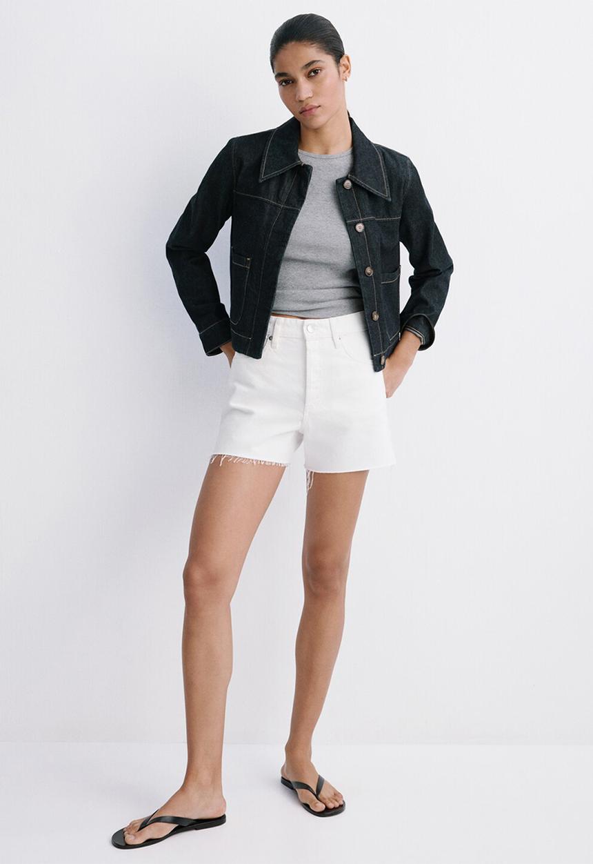 MANGO - Shorts andy - white