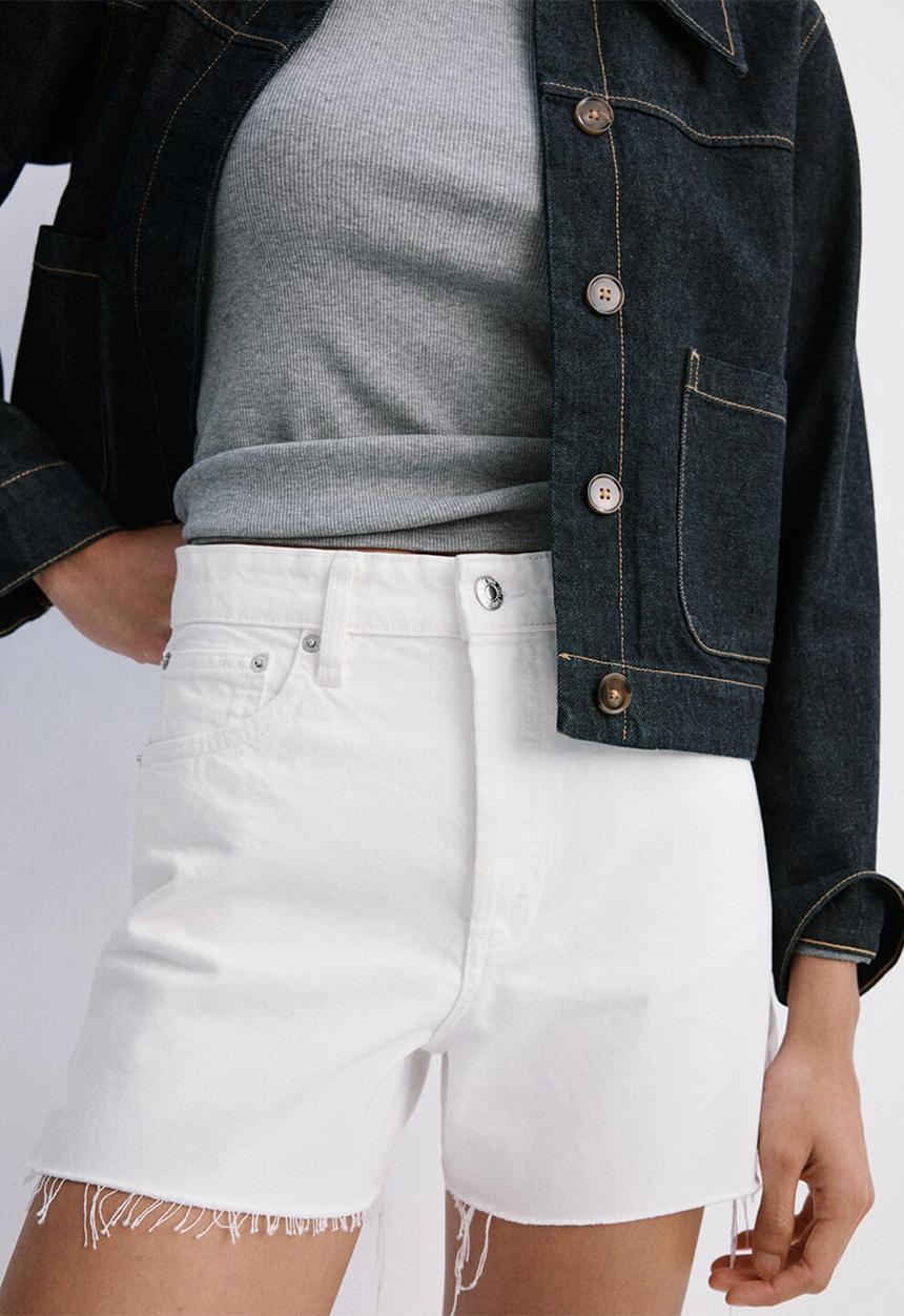 MANGO - Shorts andy - white