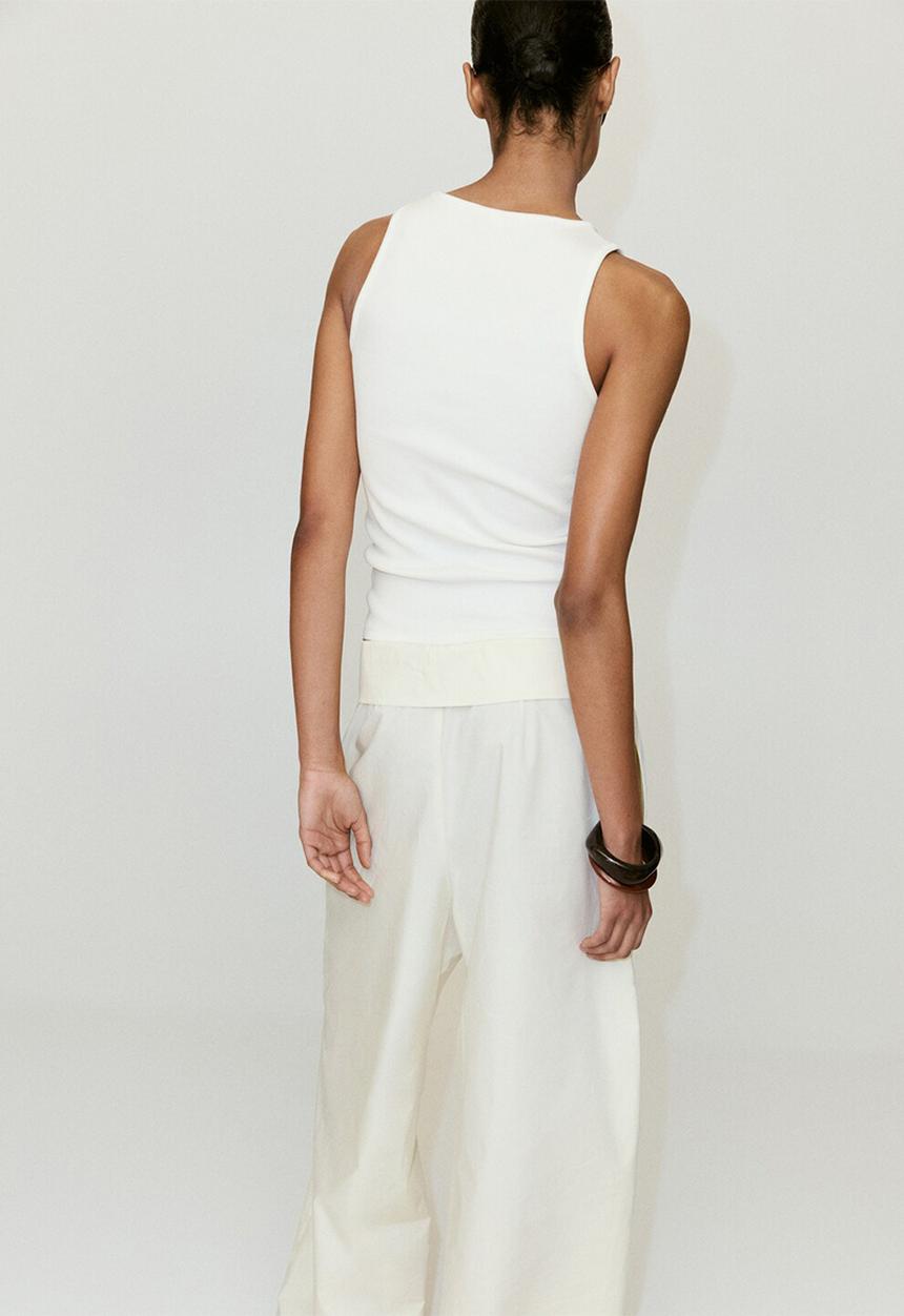 MANGO - Top boni - white