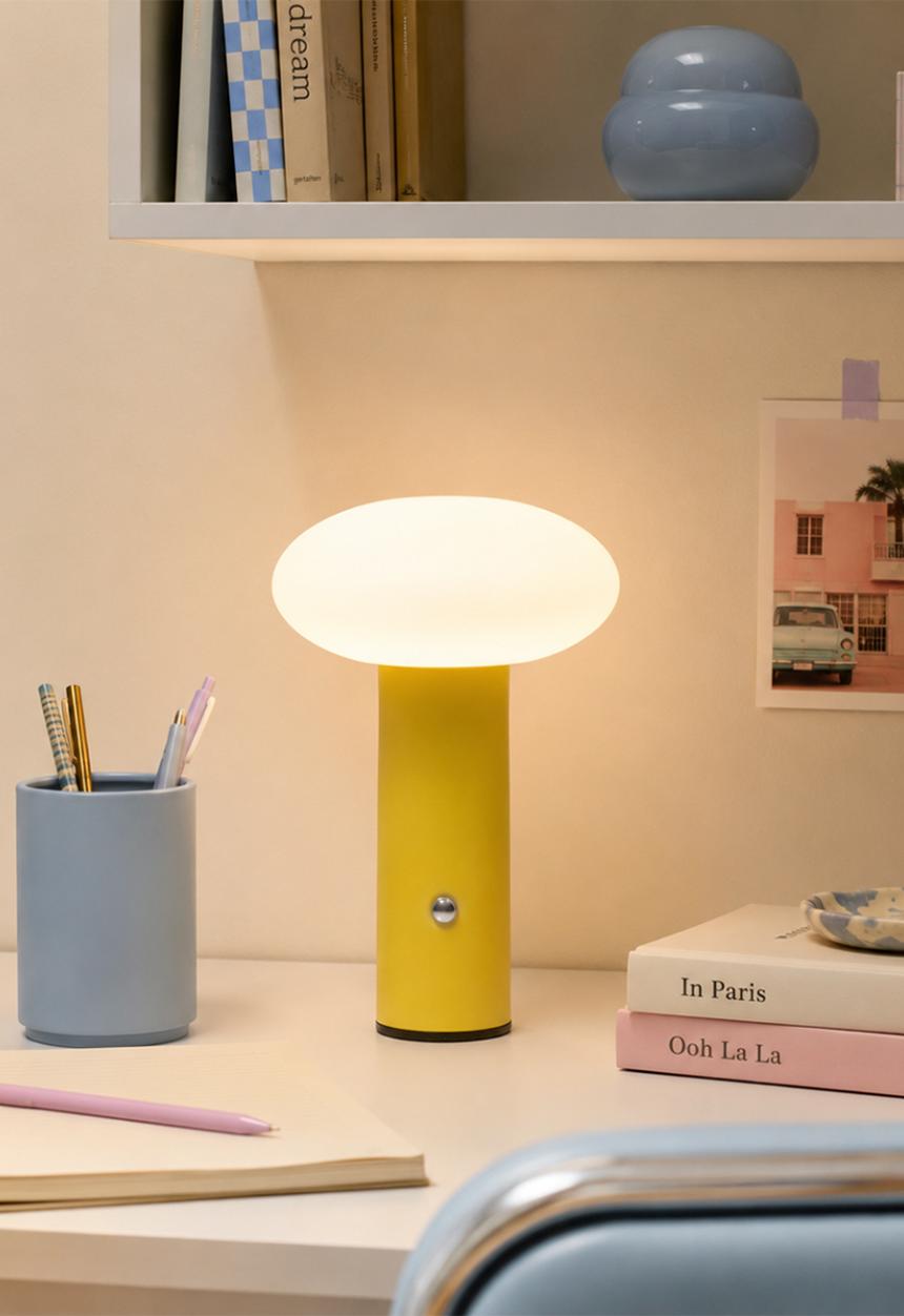 Arc + hue - Oliver Rechargeable LED Lamp - Lemon