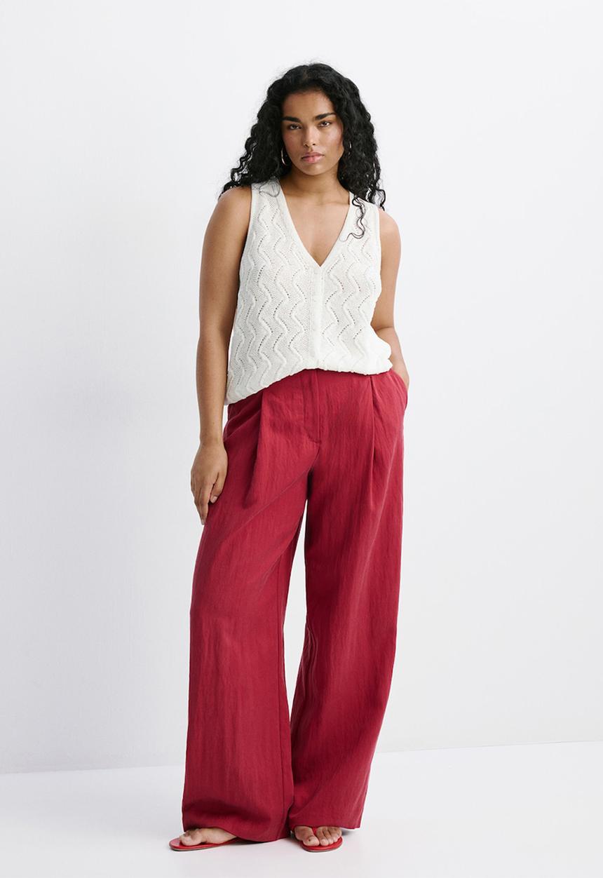 MANGO - Vest sitona - natural