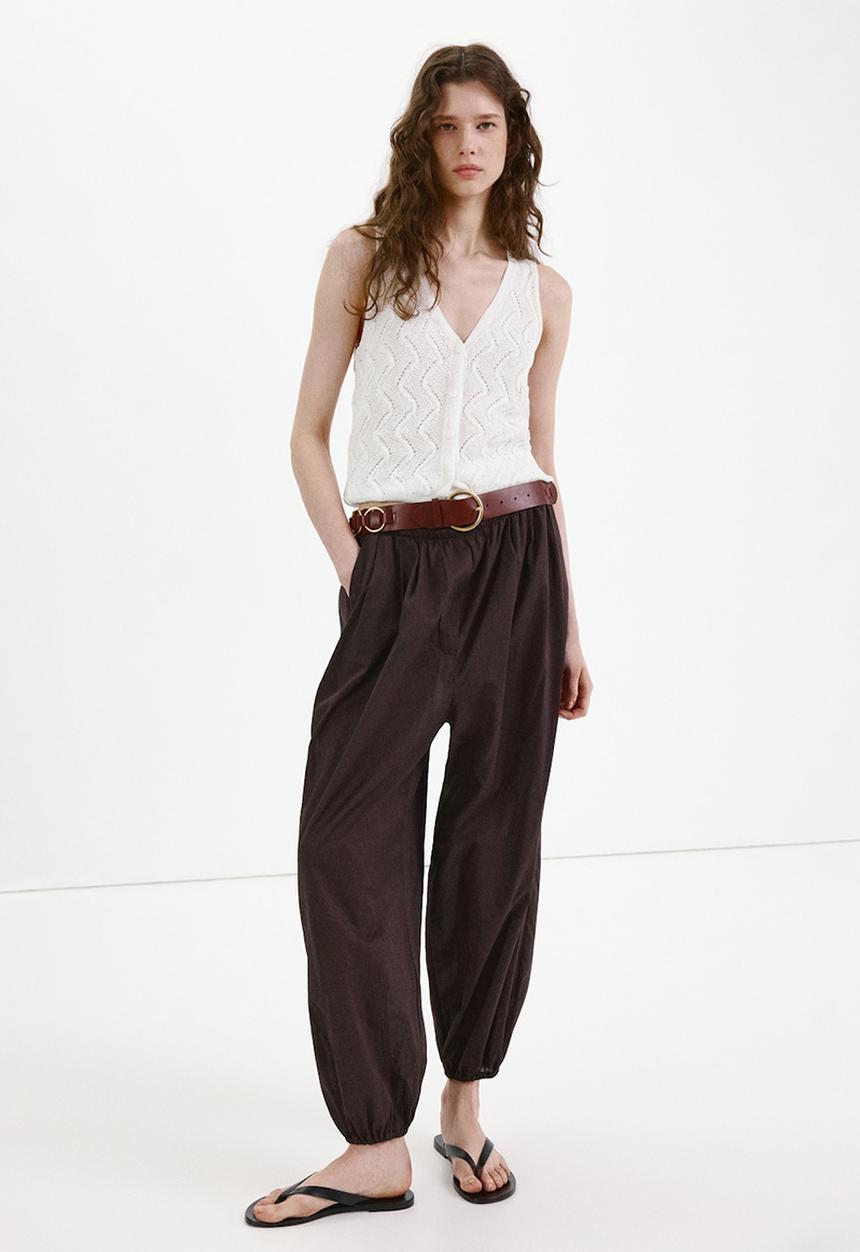 MANGO - Vest sitona - natural