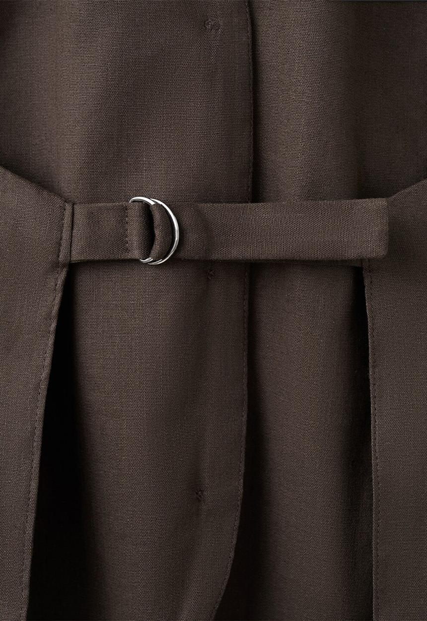 MANGO - Vest petunia - dark brown