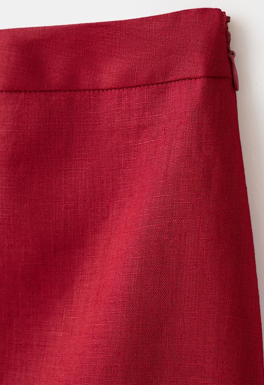 MANGO - Plus skirt fred - red